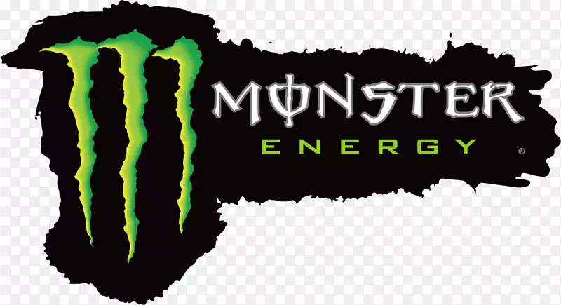 怪物能源标志能量饮红牛字体-红色公牛