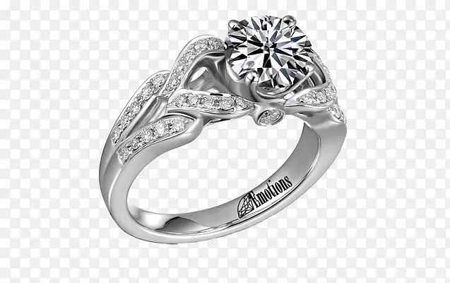 订婚戒指珠宝立方氧化锆纸牌首饰高档珠宝