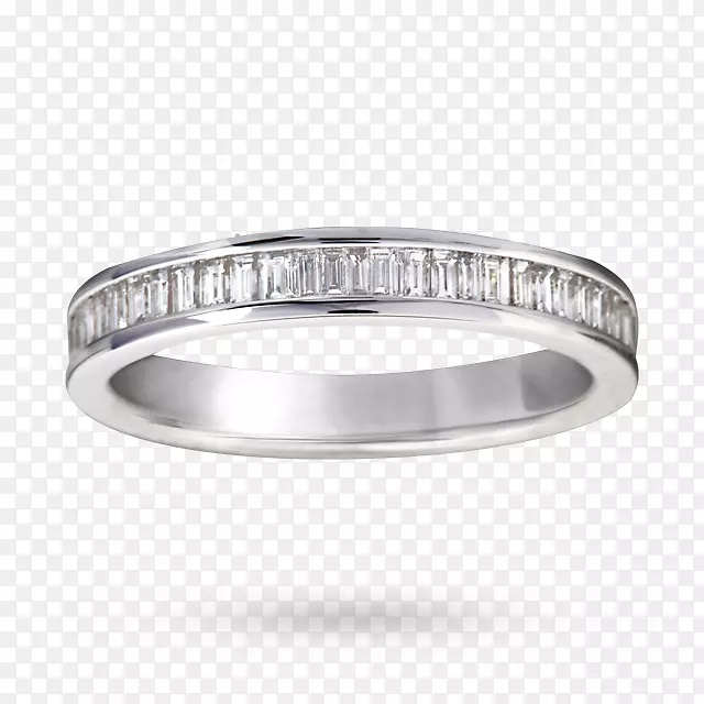 银制品设计婚戒钻石切割成两半