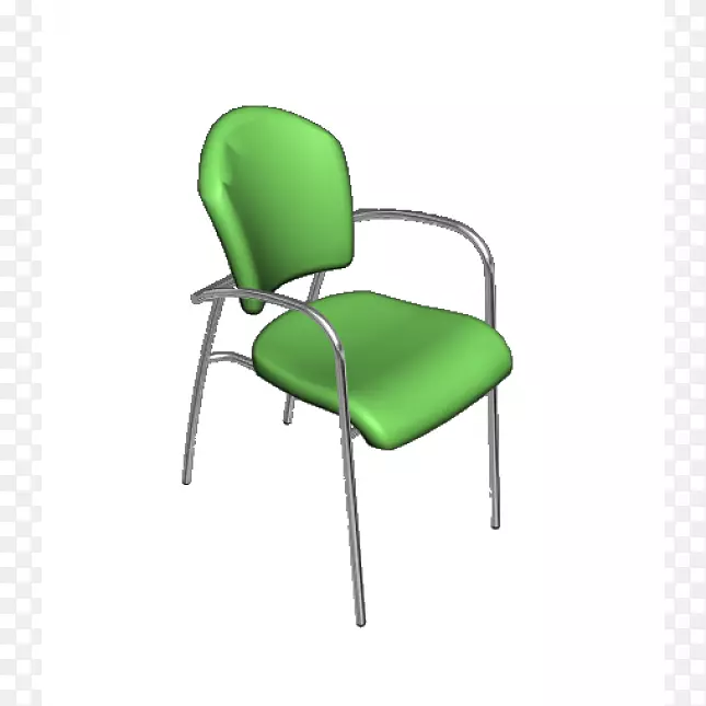 椅子塑料产品设计绿色金属块