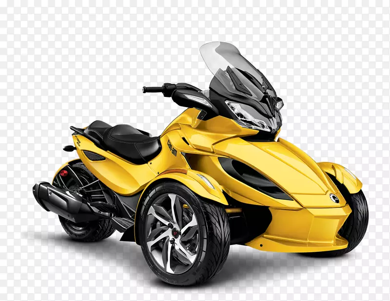 BRP可以-am Spyder跑车可以-am摩托车轰炸机娱乐产品可以-m越野-摩托车