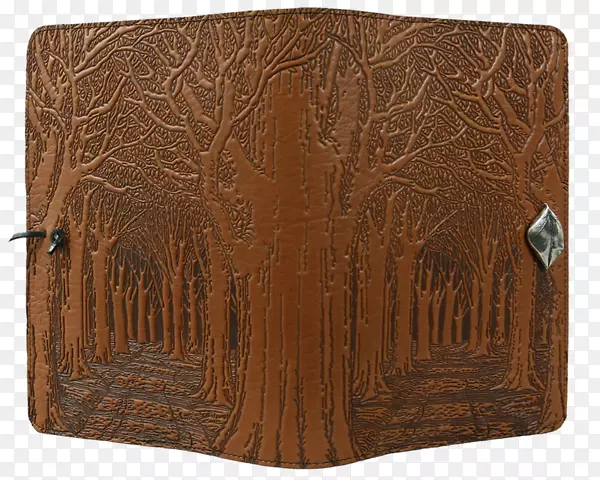皮夹，木材染色，皮革长方形-大乔木材料