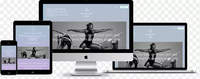 网站开发响应式网页设计万维网模型体验瑜伽课程