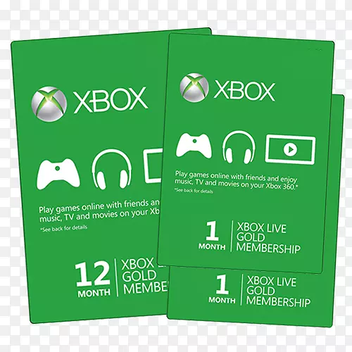 Xbox LiveXbox 360礼品卡Xbox一-礼物