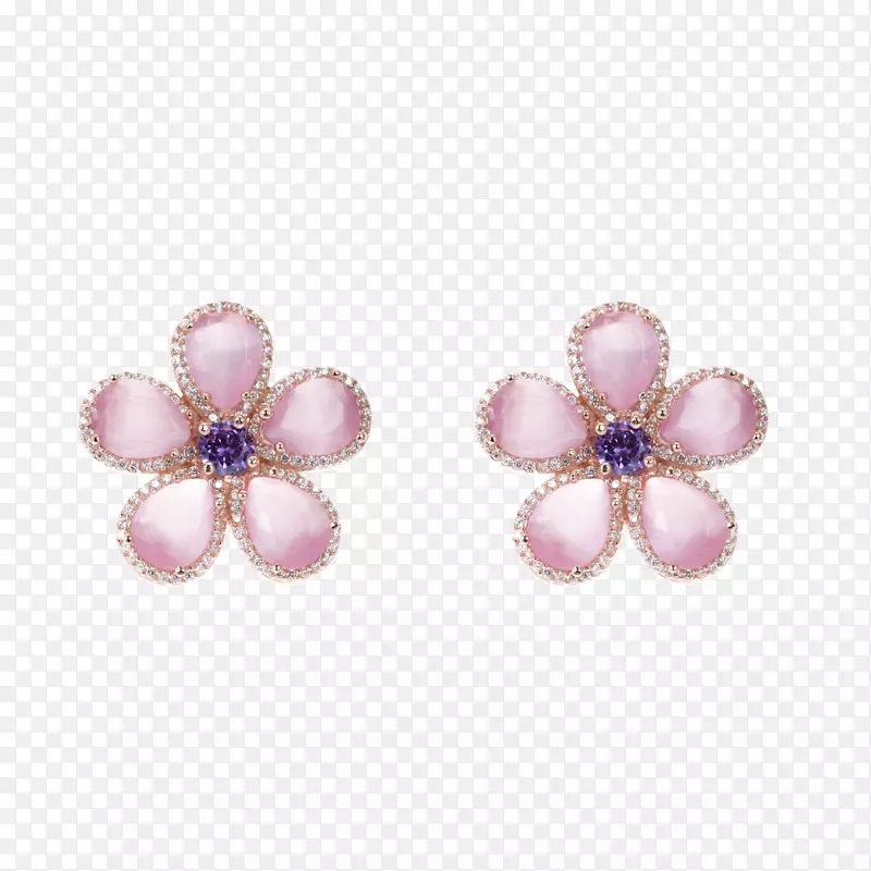 耳环紫水晶珠宝项链手镯樱桃材料