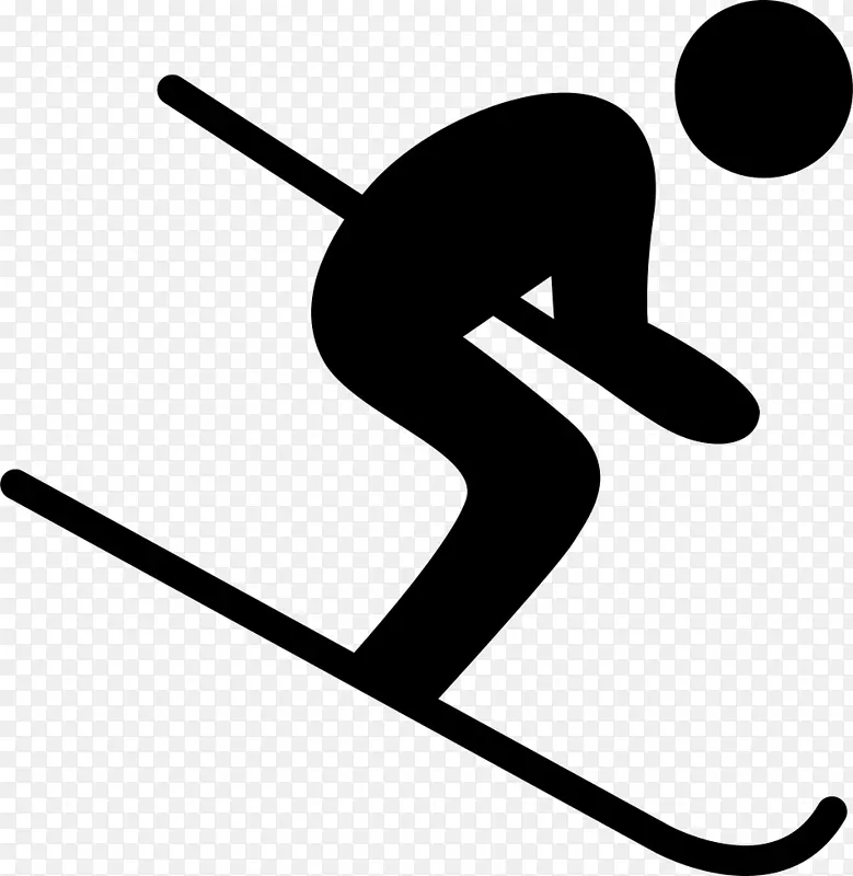 剪贴画滑雪电脑图标运动滑雪