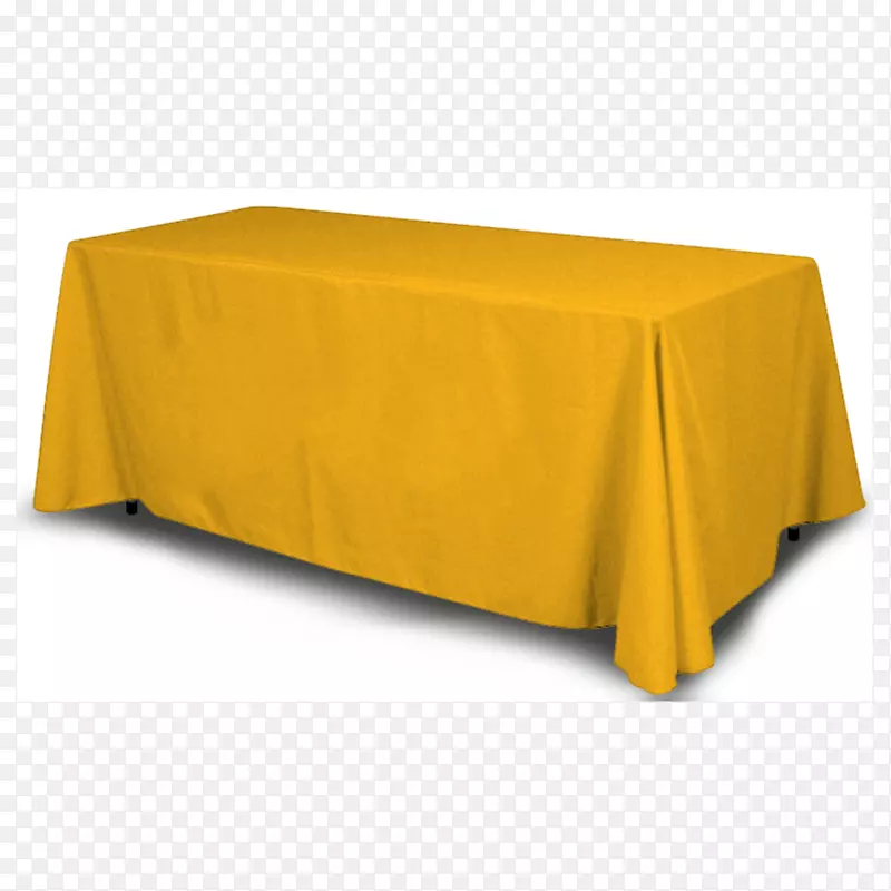桌布黄色纺织品亚麻布-资讯科技交易会海报