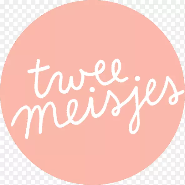 Twee meisjes徽标字体macramé粉红色m-露西王尔德