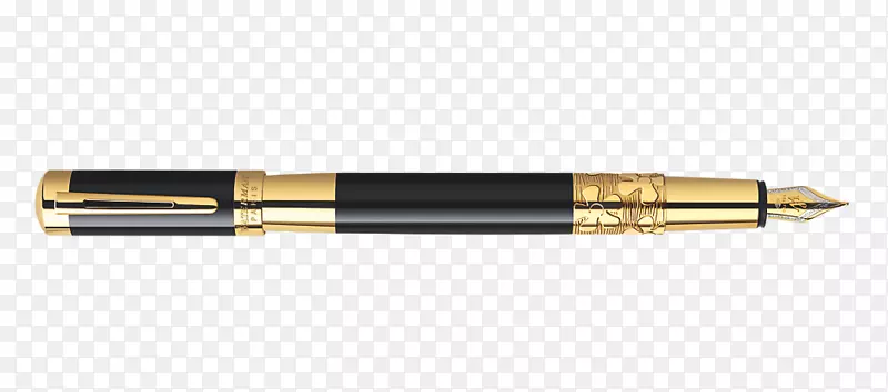 钢笔，圆珠笔，沃特曼笔，滚珠笔-一支黑色钢笔