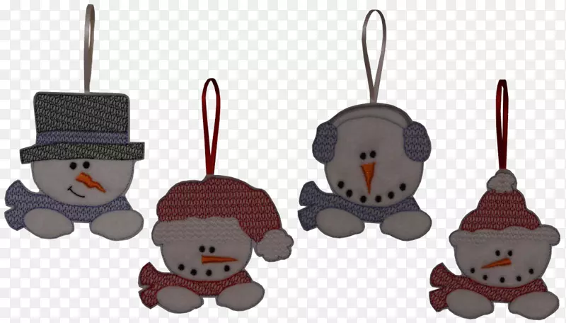 毛绒动物玩具圣诞装饰品机刺绣设计