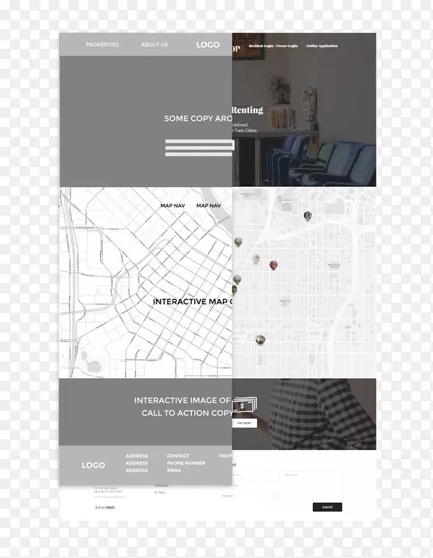 网站线框网页设计大汉普顿大厦二室内设计服务.网页设计