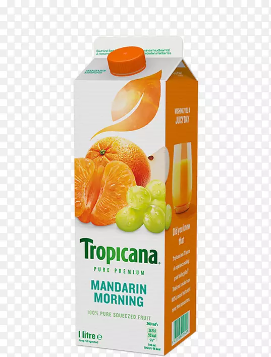橙汁早餐橙汁饮料Tropicana产品-果汁