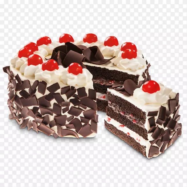 黑森林古堡红丝带巧克力蛋糕生日-巧克力蛋糕