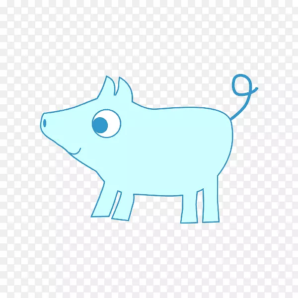 猪夹艺术设计插图-猪