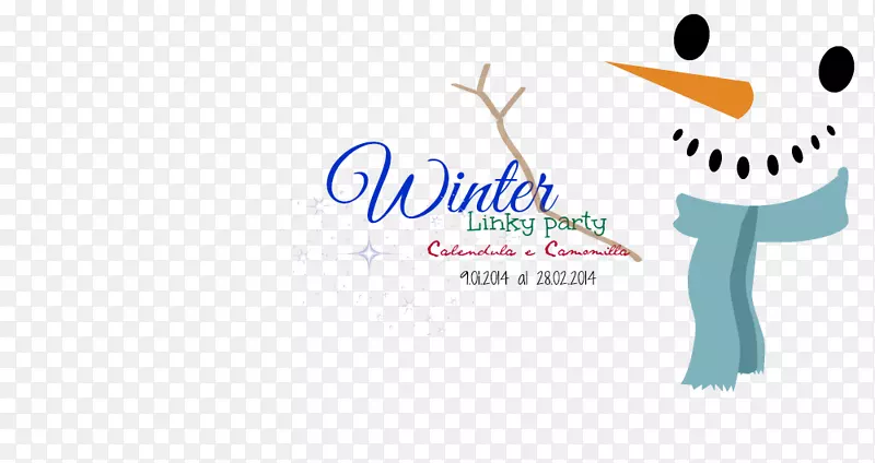 水橡树鸟标志剪辑艺术插图-冬季派对