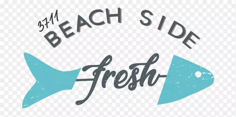 商标字形线沙滩-五颜六色的餐厅菜单