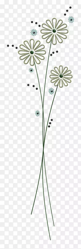 花卉设计对称开花植物.设计