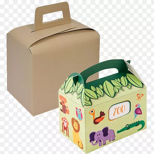 盒式快乐餐纸板包装和标签盒