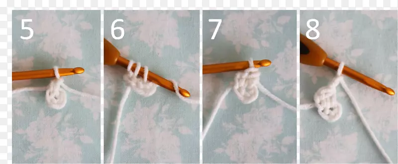钩针羊毛手工编织针缝六角形