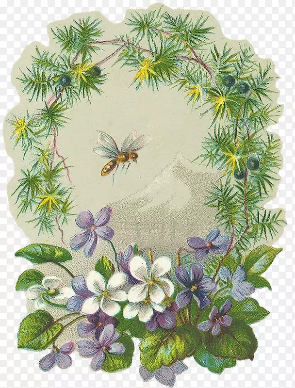 剪贴画Bokm rke花卉设计png图片图像.紫色传单设计