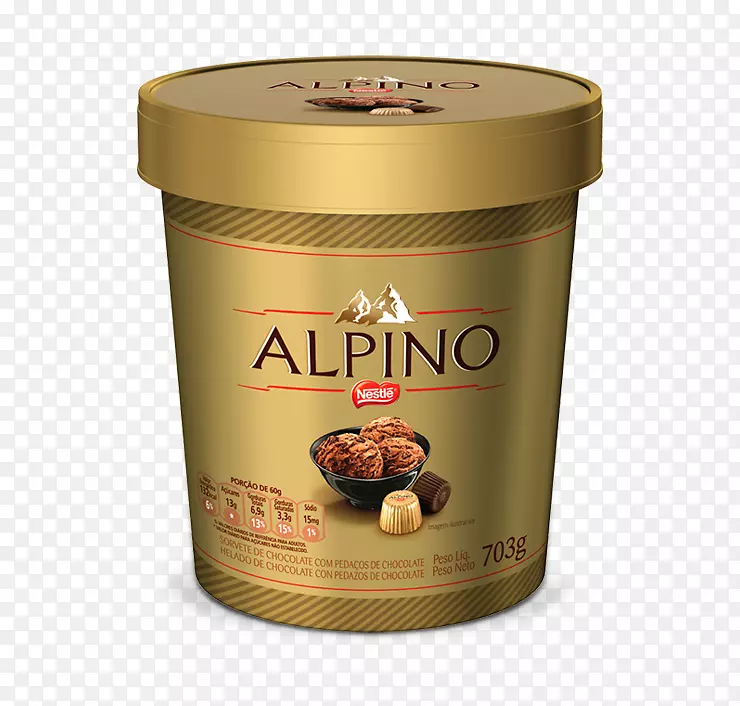 冰淇淋Alpino产品雀巢包装和标签-3D模型
