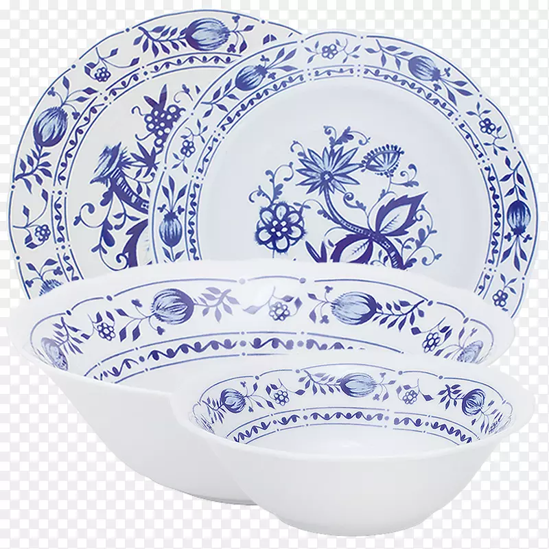 盘子卡拉蓝洋葱糖碗瓷餐具