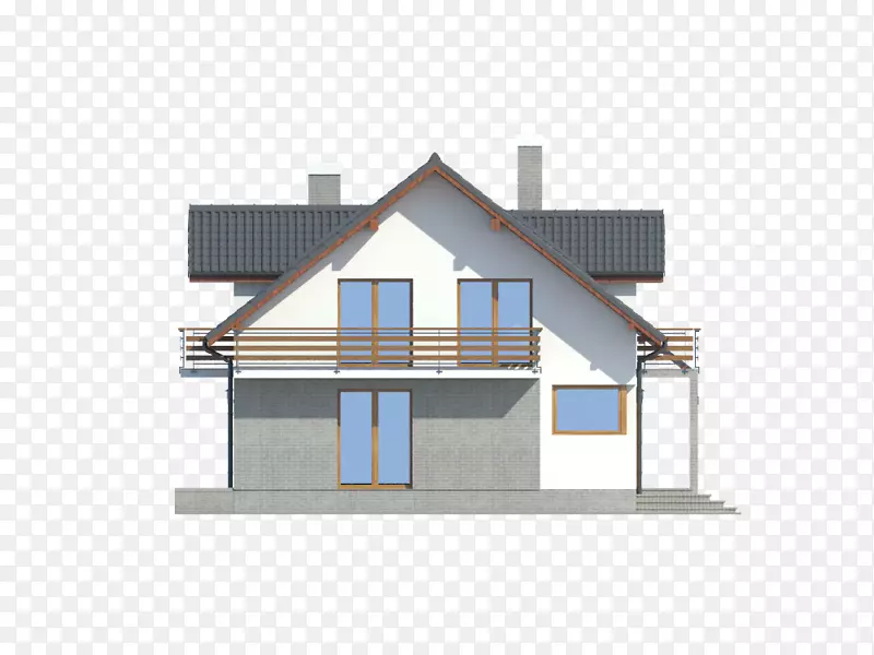 屋顶建筑房屋采光立面