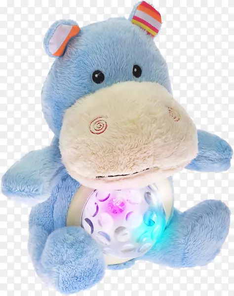 毛绒轻毛绒动物玩具和可爱的玩具声音-蓝色星光