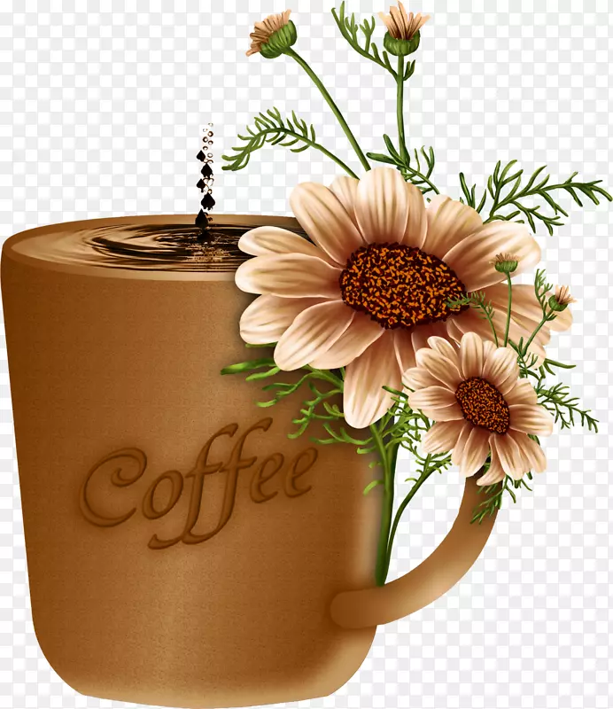 花卉设计，插花艺术，咖啡广告