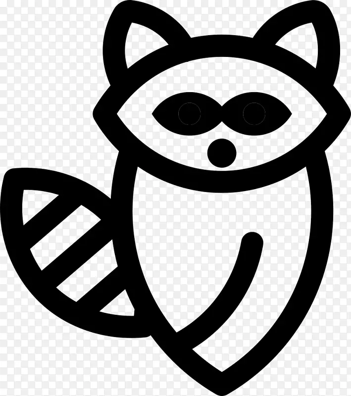 剪贴画浣熊电脑图标图形符号浣熊