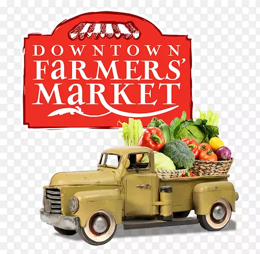 夏洛特敦市中心农贸市场机动车辆-新鲜肉质食品