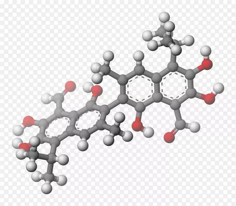 棉酚钙调素酚棉化学化合物多酚