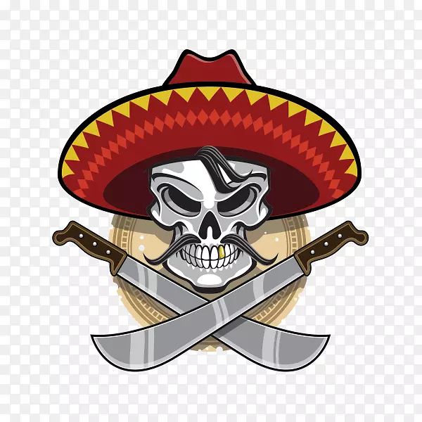 头骨图像墨西哥美食图形Shutterstock-头骨