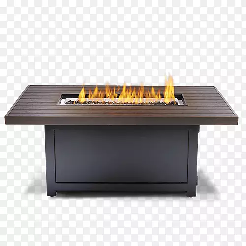 桌上火坑丙烷壁炉-室外烤架