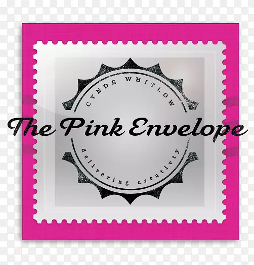 标签信封邮票铜版产品-粉红色信封