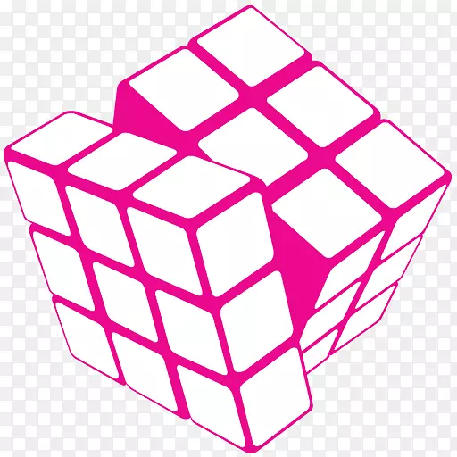 魔方立方体png图片剪贴画着色书-立方体