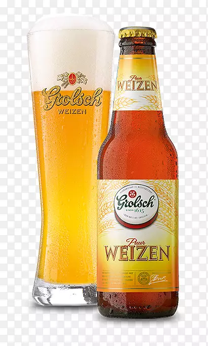 小麦啤酒Grolsch啤酒厂weissbier lager.夏季标签