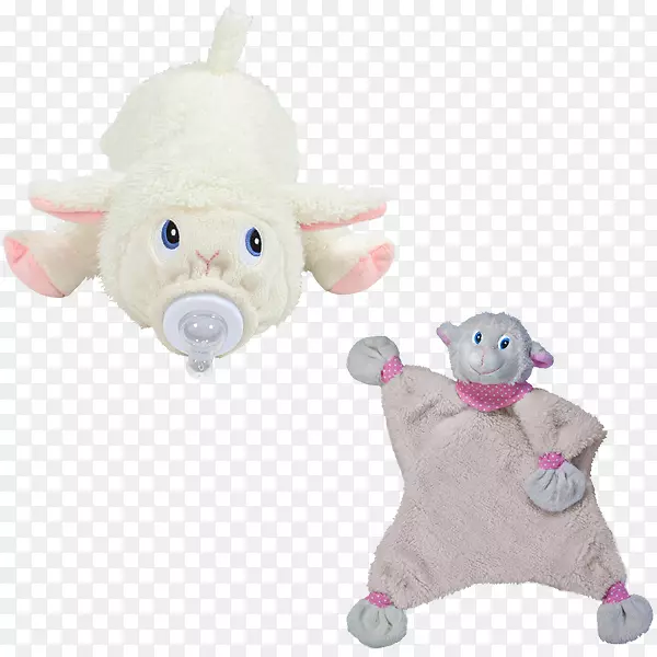 毛绒动物&可爱的玩具，宠物，婴儿奶瓶，覆盖莉莉，羊毛绒-绵羊材料