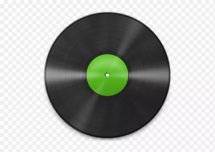 产品设计绿色留声机唱片-2018年DJ派对