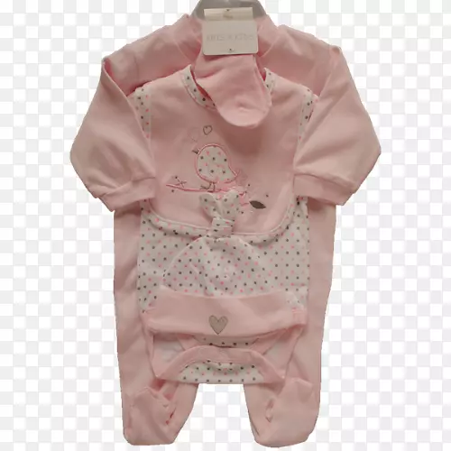 袖子粉红色m上衣外套-婴儿服装