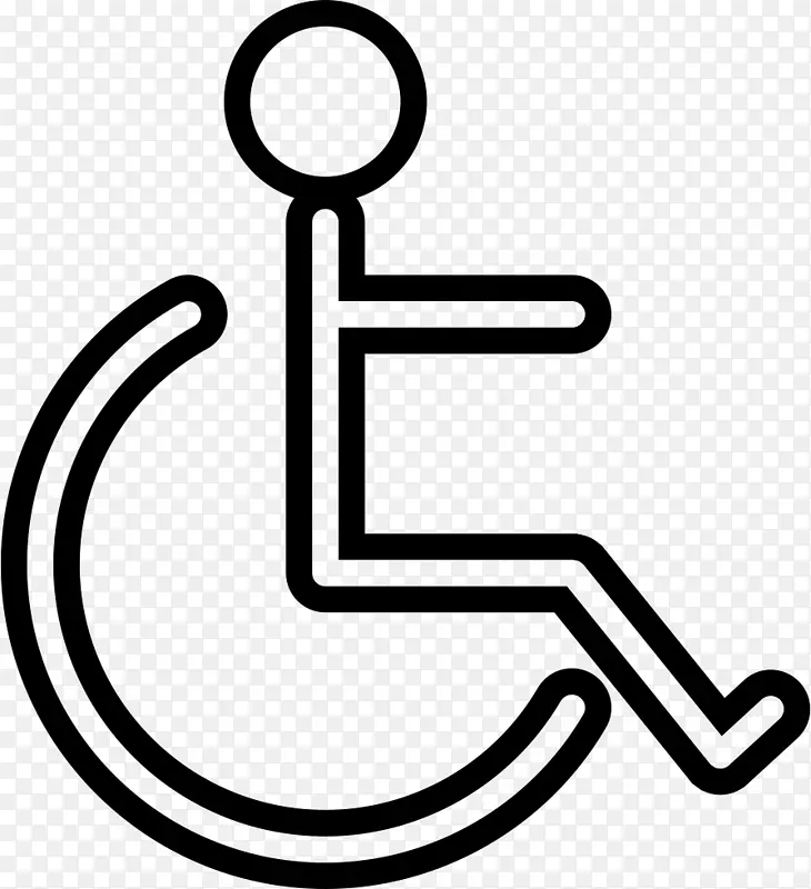 可访问性可伸缩图形计算机图标标志轮椅-轮椅