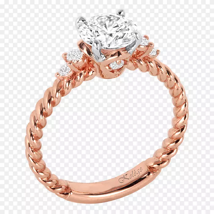 订婚戒指金钻石珠宝创意结婚戒指