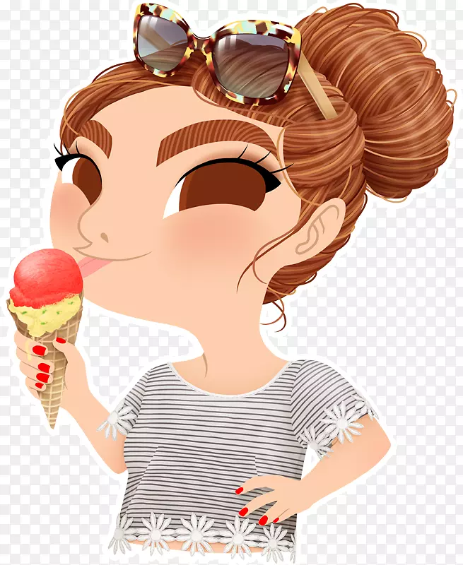 冰淇淋插图冰淇淋面包夹艺术-冰淇淋