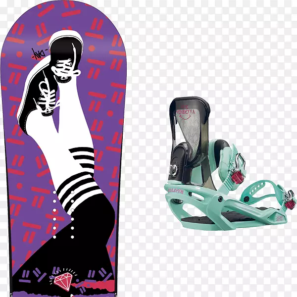 滑雪板-宾东所罗门集团滑雪捆绑滑雪靴.滑雪板