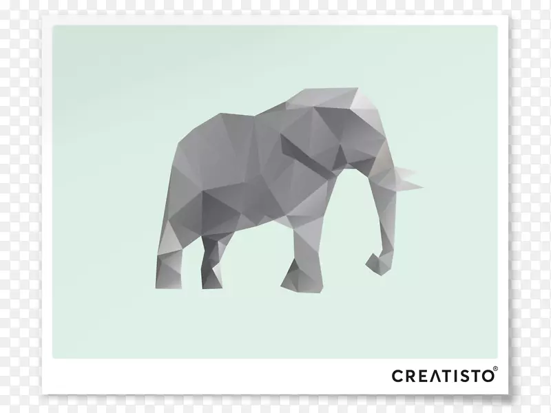印度象非洲象纸折纸象