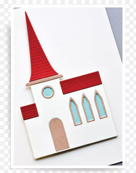 纸品设计品牌字体-简单教堂设计