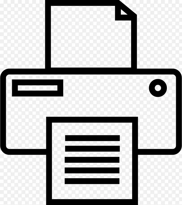 打印机计算机图标可伸缩图形符号打印机