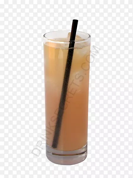 橙汁饮料哈维沃班格非酒精饮料高球玻璃鲨鱼牙齿