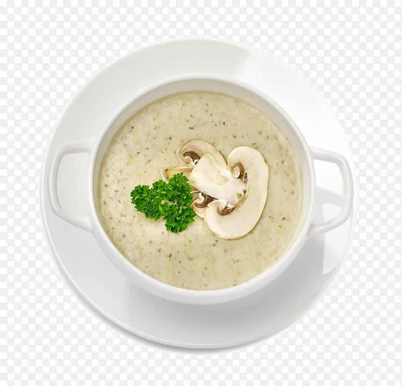 韭菜汤蘑菇汤奶油汽化饮料素食料理-茶