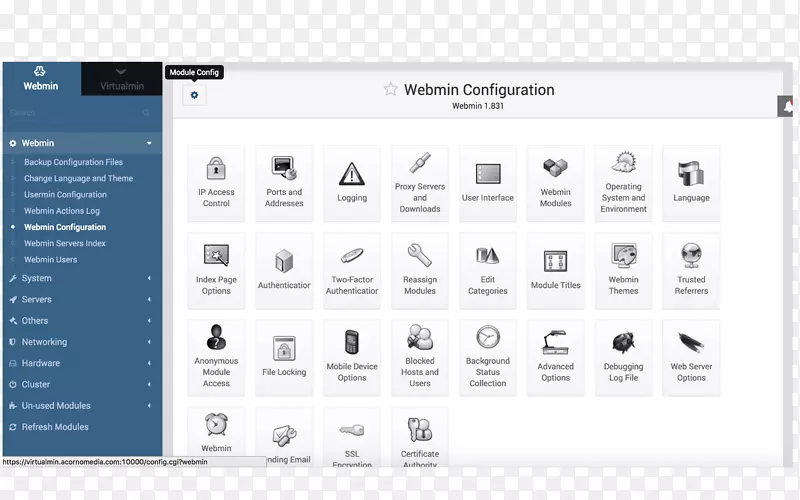 webmin web托管控制面板debian web托管服务虚拟人linux